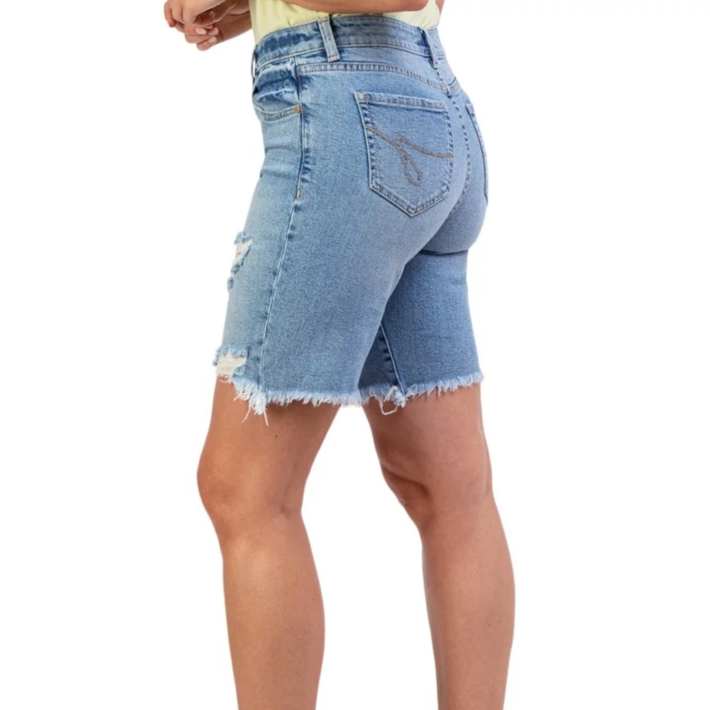 Jordache Distressed Bermuda Jean Shorts